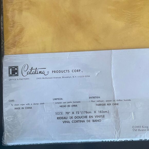 #894 Betty Boop Peek A Boo Vinyl Shower Curtain 70x72 Catalina 2003 Vintage - Picture 7 of 13